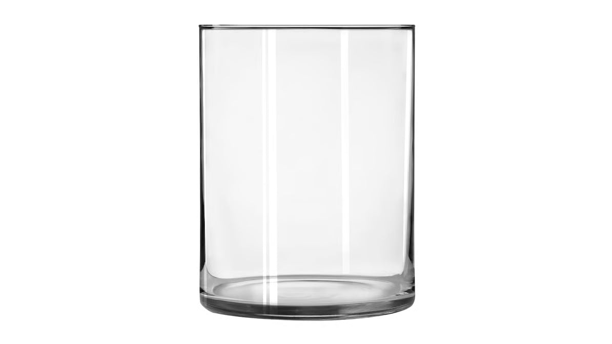 Premium clear glass cylinder vase